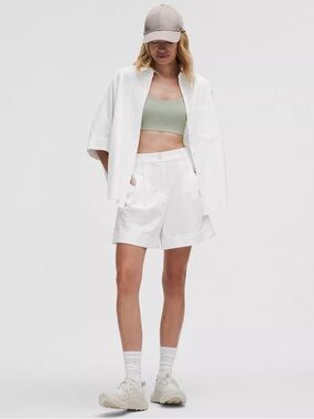 Lululemon High-Waist Linen Shorts